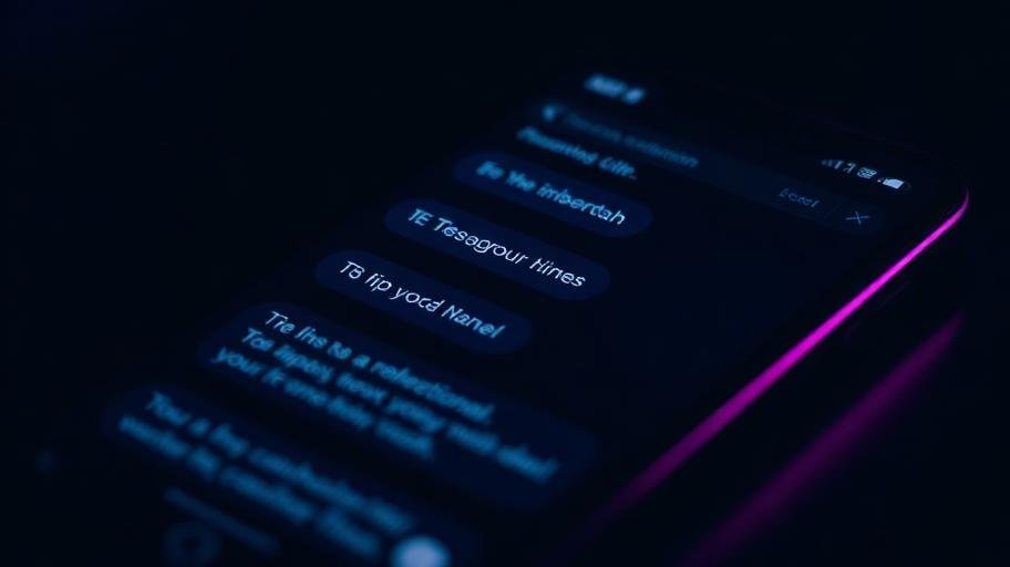 Phone showing promotional SMS blast notifications